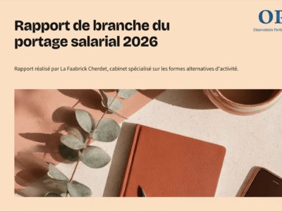 Rapport de branche portage 2026 couverture